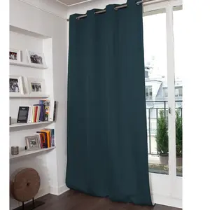 Comparateur de prix : Moondream Rideau occultant total effet lin Air Force Blue 130 x 260 (LxH)