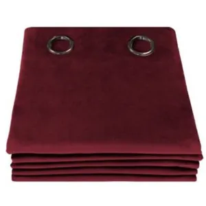 Comparateur de prix : Moondream Rideau occultant total velours oeillet rouge mc214 135 x 260 (lxh)
