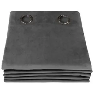 Comparateur de prix : Moondream Rideau occultant total velours oeillet gris mc09 135 x 260 (lxh)