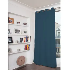 Moondream Rideau phonique thermique occultant Velours Air Force Blue 130 x 260 (LxH) pas cher