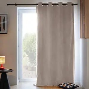 Comparateur de prix : Moondream Rideau phonique thermique occultant velours Gris Taupe 130x260