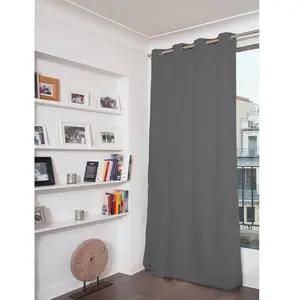 Moondream Rideau phonique thermique occultant  Velours Gris - Stratus 130 x 260 (LxH)Vendu paramazon