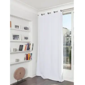 Rideau Phonique Occultant et Thermique 'moondream' Blanc 145x180 cm