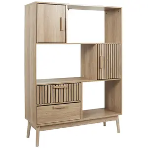 Comparateur de prix : ALTOBUY PAJAN - Bibliothèque Etagère Effet Bois avec Tasseaux