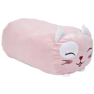 Coussin Peluche Chat Rose XXL 90cm
