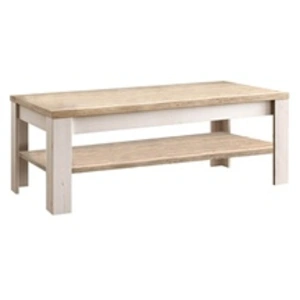 Comparateur de prix : Altobuy NASHVIL - Table Basse Aspect Chêne Blanchi et Double Plateau Chêne clair -