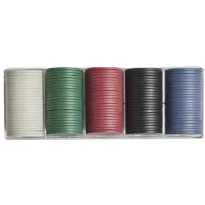 Boîte de 100 jetons de poker en plastique