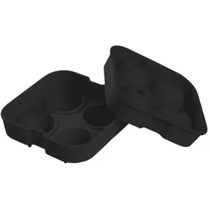 Altobuy Moule noir à glaçons boules capacité 4 glaçons en silicone - - pas cher