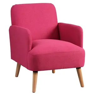 Comparateur de prix : TEODORE - Fauteuil Rembourré Tissu Rose - Altobuy