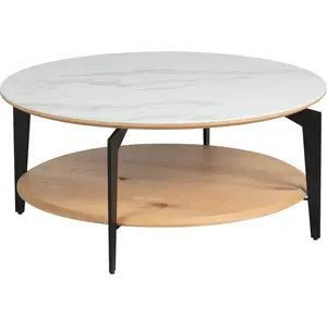 Comparateur de prix : Table Basse - ALTOBUY - Tasha - Acier et Céramique - Gris Anthracite Mat