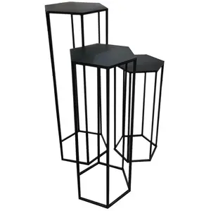 Comparateur de prix : RAZZA - Lot de 3 Sellettes Gigognes Métal Noir - Altobuy