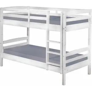 Comparateur de prix : Altobuy ALASKA - Lits Superposés 90x200 avec Sommiers Blanc 90 x 200 cm