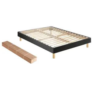 Comparateur de prix : Sommier démontable merinos self kit - chiné gris anthracite 140x190