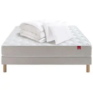 Matelas + sommier Ressorts 140x190 cm EPEDA LE SPLENDIDE pas cher
