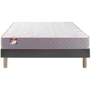 MERINOS Au lit 80x200 + sommier anthracite + pieds AULIT-E-0820-ANT2
