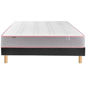 MERINOS Endormi 140x190 + sommier velours nuit + pieds ENDORMI-E-1419-... pas cher