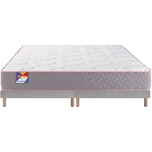 MERINOS Au lit 160x200 + 2 sommiers anthracite pieds AULIT-E-1620-2-AN... pas cher