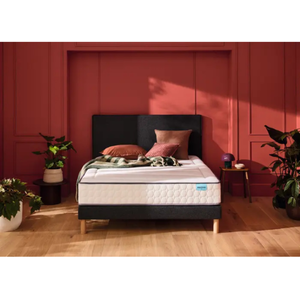 Ensemble merinos  beauty bed  + sommier pencil confort ferme 2 + pieds... pas cher