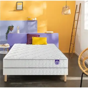 Ensemble Merinos Morning Routine - 580 Ressorts ensachés + Sommier Con... pas cher