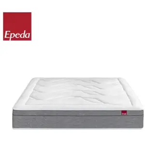 Matelas Ressorts ensachés + mousse 160x2 EPEDA BRODERIE pas cher