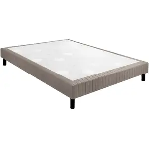 Sommier Epeda Nature Medium - Chiné Naturel 120x190 pas cher