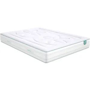 Matelas latex 100% naturel 7 zones 24cm Merinos COZYGREEN 90x200 pas cher