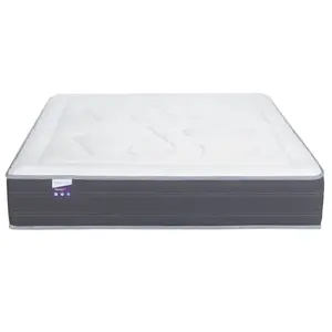Matelas - MERINOS - EasyBed N°2 - Ressorts ensachés - Ferme - Blanc pas cher