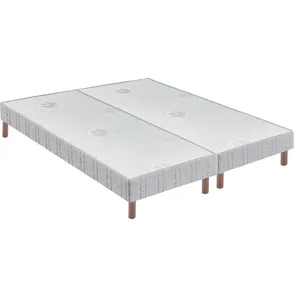 Comparateur de prix : Bultex Sommier Tapissier Bultex Confort Ferme + Pieds 2x80x200