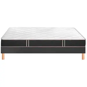 BULTEX Vitality 2.1 160x200 + sommier gris fumé +pieds VITAL21-E-1620-... pas cher