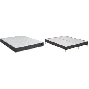 BULTEX Vitality 2.1 160x200 + 2 sommiers gris fumé pieds VITAL21-E-162... pas cher