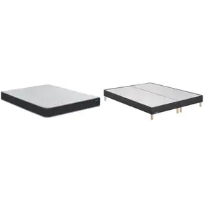 BULTEX Vitality 1.1 160x200 + 2 sommiers gris fumé pieds VITAL11-E-162...