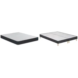 BULTEX Vitality 1.1 180x200 + 2 sommiers gris fumé pieds VITAL11-E-182... pas cher