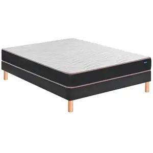 BULTEX Vitality 1.1 160x200 + sommier gris fumé +pieds VITAL11-E-1620-... pas cher