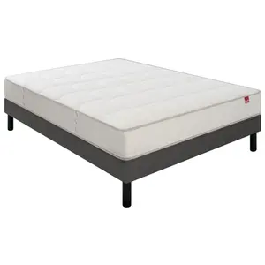EPEDA Pavillon 80x200 + sommier gris fumé + pieds PAVIL-E-0820-GFU pas cher