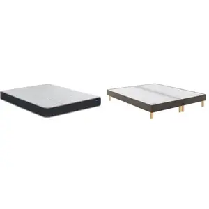 BULTEX Vitality 1.1 160x200 + 2 sommiers marron +pieds VITAL11-E-1620-2-MAR