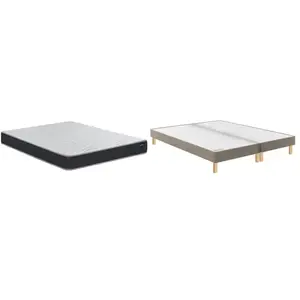 BULTEX Vitality 1.1 160x200 + 2 sommiers moka +pieds VITAL11-E-1620-2-...