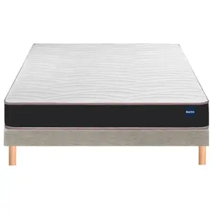 BULTEX Vitality 1.1 160x200 + sommier grege +pieds VITAL11-E-1620-GRE pas cher