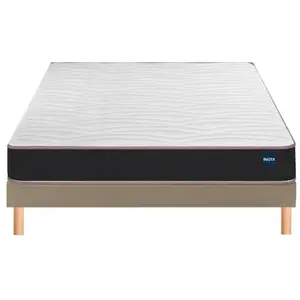 BULTEX Vitality 1.1 140x190 + sommier moka +pieds VITAL11-E-1419-MOK pas cher
