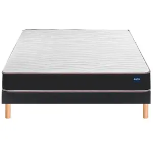 BULTEX Vitality 1.1 120x190 + sommier gris foncé +pieds VITAL11-E-1219... pas cher