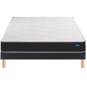 BULTEX Vitality 1.1 160x190 + sommier gris foncé +pieds VITAL11-E-1619-GRF