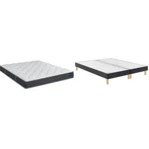 BULTEX Vitality 2.1 180x200 2 sommiers gris foncé pieds VITAL21-E-1820... pas cher
