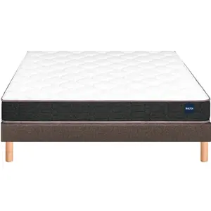 BULTEX Vitality 2.1 160x200 + sommier marron +pieds VITAL21-E-1620-MAR