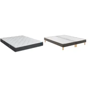 BULTEX Vitality 2.1 180x200 + 2 sommiers marron +pieds VITAL21-E-1820-...