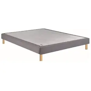 Epeda Sommier Epeda Noyer 140x190 Chiné Gris Urbain.
