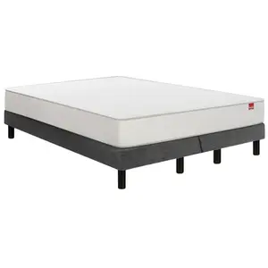 EPEDA Voyage 180x200 + 2 sommiers gris pieds VOYA-E-1820-2-GRIS2