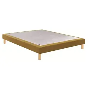 Epeda Sommier Epeda Noyer 140x190 Chenillé Ocre. pas cher