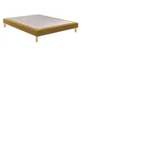 Epeda Sommier Epeda Noyer 90x190 Chenillé Ocre. pas cher