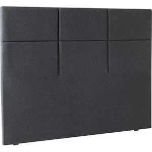 Epeda Tête De Lit Epéda Carré Chic 160x120 Jersey Gris Foncé
