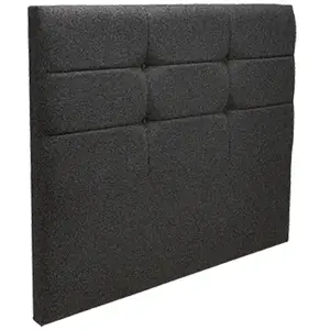 Tête de lit déco Cozy chiné anthracite 170 - Merinos