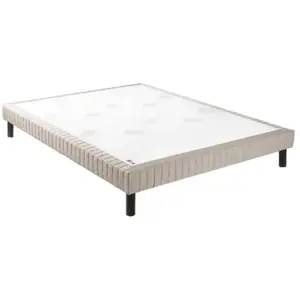 Sommier Epeda CONFORT MEDIUM DECO NATURE 160x200 Jean Gris Foncé pas cher